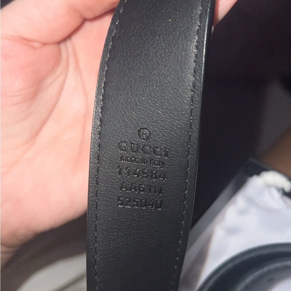 NWOT black leather Gucci belt - Picture 4 of 5